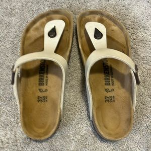 Women’s Birkenstock Metallic Sandals Size 37